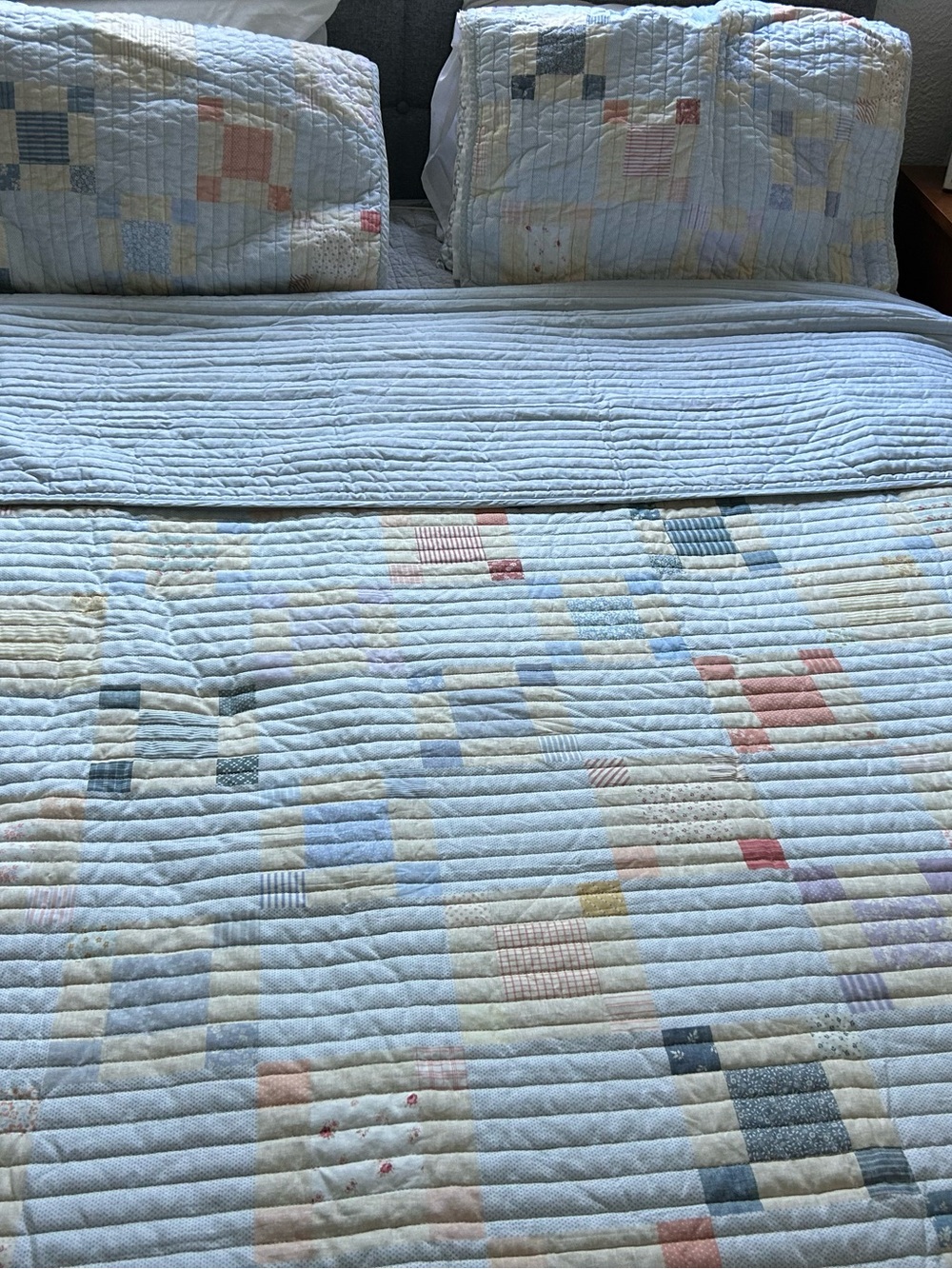 Ralph Lauren Brookview Quilted Patchwork comforter 2 pillow shams Full/Queen